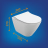 Комплект CERSANIT CITY SMART CO DPL EO slim инсталляция LINK PRO кнопка TWINS пласт. Хром глянцевый 68306